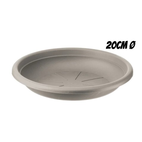 PLATO PARA MACETA 20CM TORTORA ARTPLAST