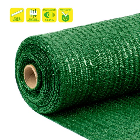 MALLA DE SOMBREO VERDE 2X25 METROS...