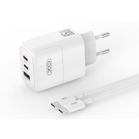 CARGADOR 2X TIPO C + USB 65W CARGA...