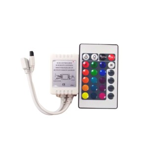CONTROLADOR + MANDO TIRAS LED...