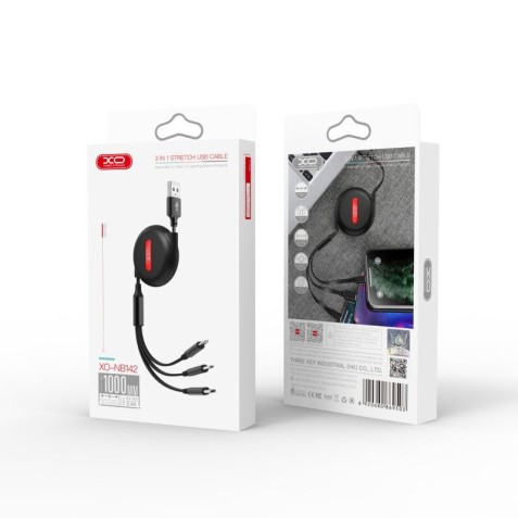 CABLE 3 EN 1 NB142 USB - (LIGHTNING +...