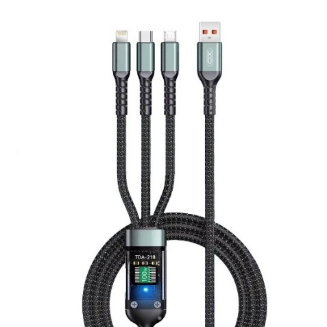 CABLE USB 3 EN 1 LIGHTNING / TIPO-C /...