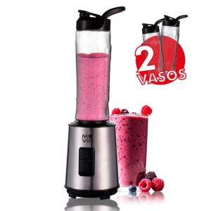 BATIDORA SMOOTHIE 300W INOX 2 VASOS...
