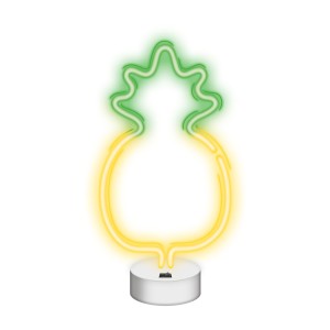 LAMPARA SOBREMESA DECORATIVA NEON LED PIÑA