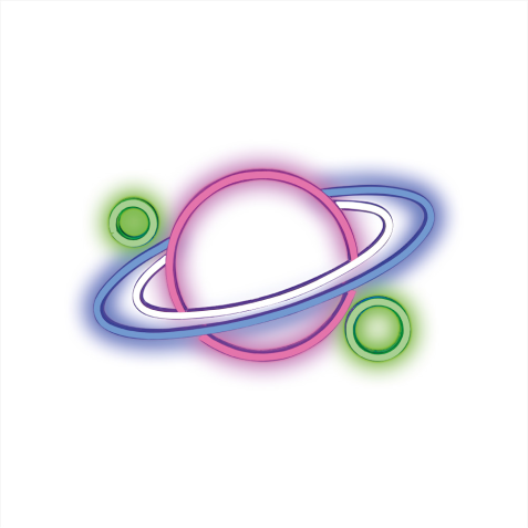 LAMPARA DECORATIVA NEON LED PLANET...
