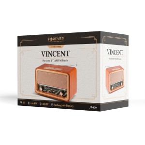 RADIO VINCENT AM/FM JB-120 BT USB...
