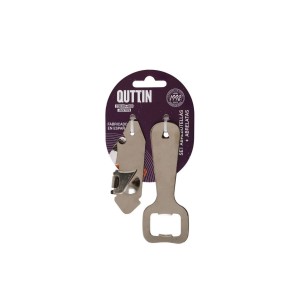 SET ABRELATAS 8CM + ABRE BOTELLAS 10CM QUTTIN