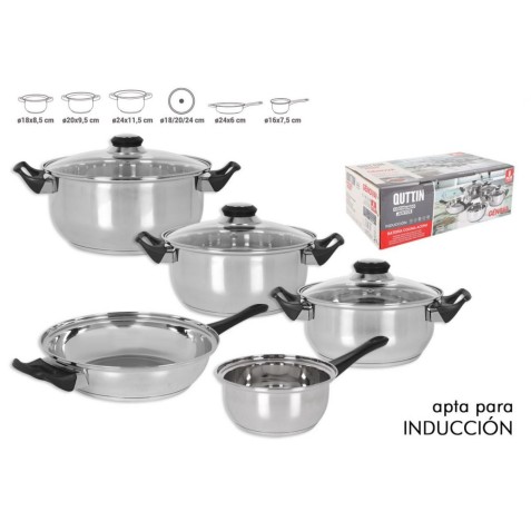 BATERIA DE COCINA 5 PIEZAS INDUCCION...