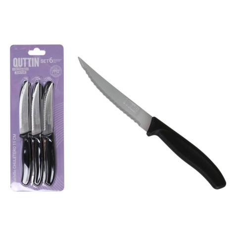 PACK 6 CUCHILLOS BISTEC SIERRA QUTTIN