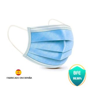 PACK 40 MASCARILLAS AZUL QUIRURGICAS PROSAFE