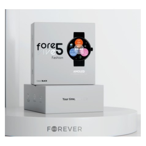 SMARTWATCH FOREVIVE SB-365 BLACK FOREVER