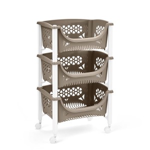 CARRO DE RUEDAS PARA ALMACENAJE EN COCINA 45X33X73CM TORTORA BLIM