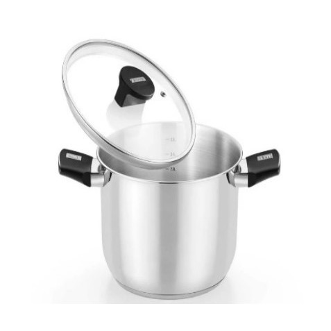 OLLA DE ACERO INOX CON TAPA DE...