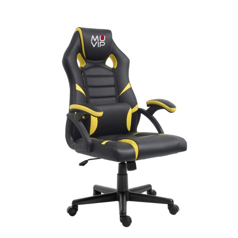 SILLA GAMING GM1000 NEGRO/AMARILLO MUVIP