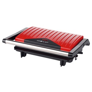 SANDWICHERA INOX PLACA LISA 750W ROJA...