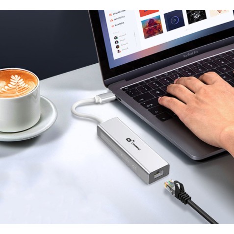 ADAPTADOR TIPO C - HUB USB 3.0 Y RJ45...
