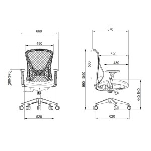 SILLA OFICINA GAMA SENIOR SE1700 AZUL...