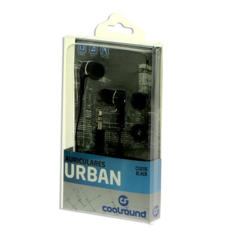 AURICULARES URBAN COLOR NEGRO COOLSOUND