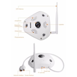 CAMARA IP PANORÁMICA 360º 5MP | WIFI...
