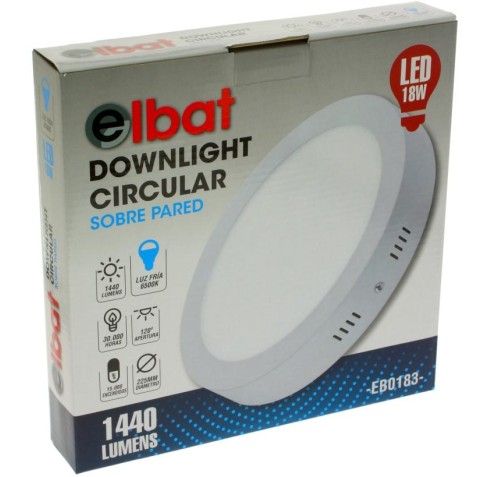 DOWNLIGHT CIRCULAR SOBRE PARED LED...