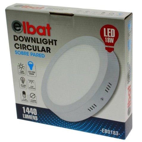 DOWNLIGHT CIRCULAR SOBRE PARED LED...