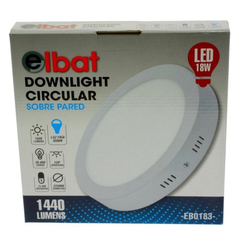 DOWNLIGHT CIRCULAR SOBRE PARED LED...