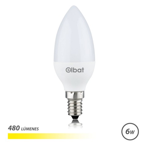 BOMBILLA LED C37 | 6W | 480LM | E14 |...