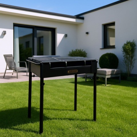 BARBACOA HIERRO CON PATAS 45X25CM ALGON