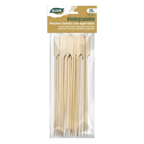 SET 20 PINCHO BAMBU AGARRADOR 180MM...