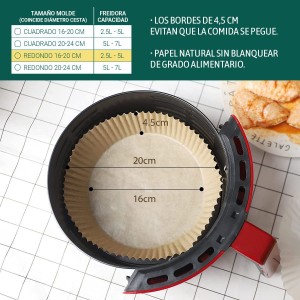 PACK 20 BASES REDONDAS PAPEL PARA...