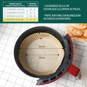 PACK 20 BASES REDONDAS PAPEL PARA...