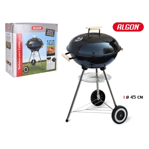 BARBACOA REDONDA CON TAPA 45CM ALGON