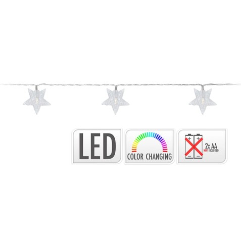 GUIRNALDA A PILAS FIJA 10 LEDS CON...