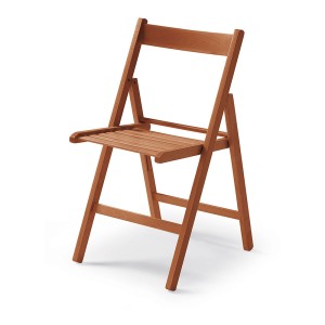 SILLA PLEGABLE DE MADERA DE CEREZO