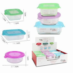SET 3 TUPPER HERMETICO CRISTAL 32/37/40CL URBAN LIVING