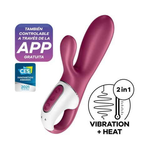 VIBRADOR HOT BUNNY CON EFECTO CALOR Y...