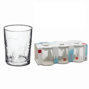SET 6 VASOS AGUA 280CC ARCO BOMIOLI