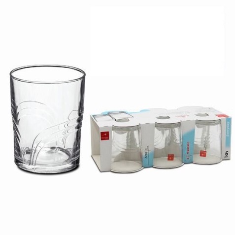 SET 6 VASOS AGUA 280CC ARCO BOMIOLI