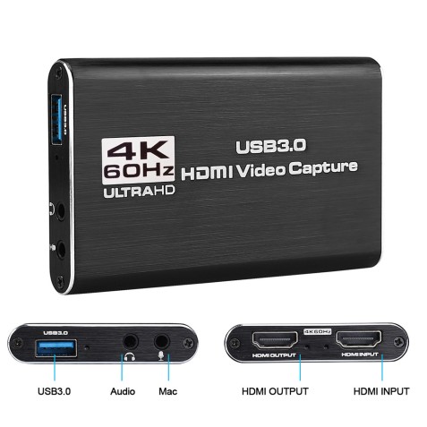 CAPTURADORA DE VIDEO HDMI 4K A USB 3.0