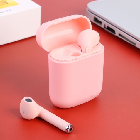 MINI AURICULARES BLUETOOTH TWS I12 ROSA