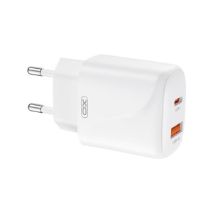 CARGADOR USB+USB-C 20W L158 BLANCO XO