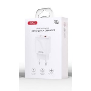 CARGADOR USB+USB-C 20W L158 BLANCO XO