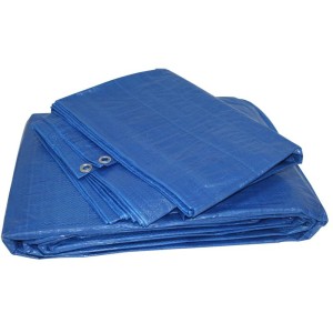TOLDO 8X10MTS AZUL OJETES DE METAL DENSIDAD 90GRS/M2 MADER