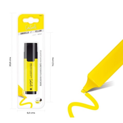 MARCADOR FLUORESCENTE AMARILLO CASTERLI