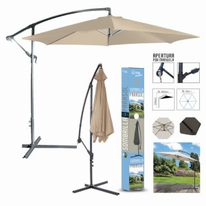 SOMBRILLA PARASOL 300CM BEIGE URBAN LIVING
