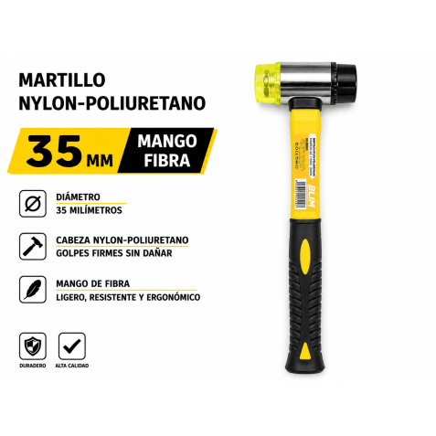 MARTILLO NYLON-POLIURETANO MANGO...
