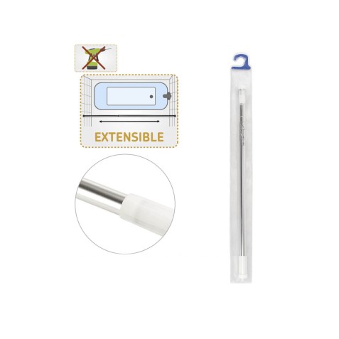 BARRA EXTENSIBLE BAÑO ACERO INOX 22MM...