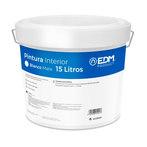 PINTURA PLASTICA MATE INTERIOR BLANCA...