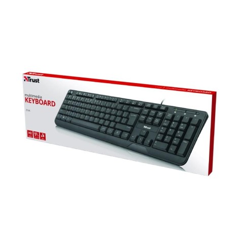 TECLADO MULTIMEDIA ZIVA RESISTENTE...