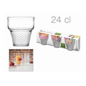 SET 3 COPAS VIDRIO PARA HELADO 240ML